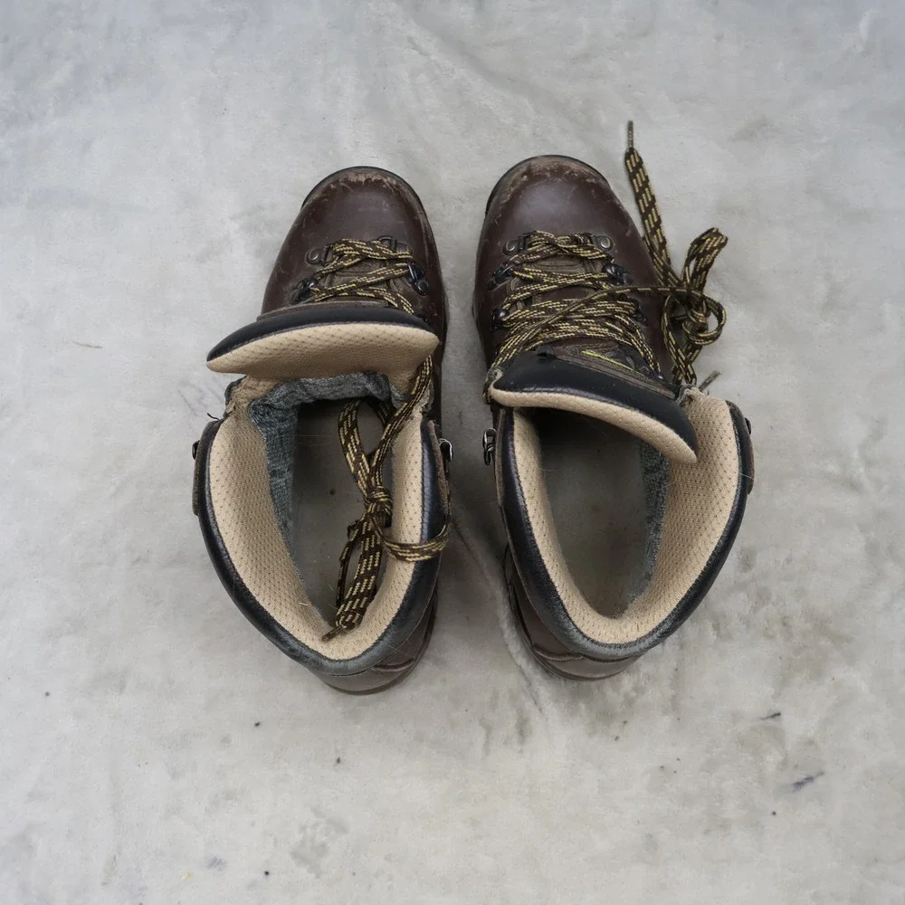 Asolo Mens 8.5 Hiking Boots Mens 8.5 Brown Leather Vibram Gore-Tex TPS 520 GV